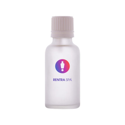 30ml Frosted Clear Glass Essential Oil Bottle — Euro Dropper & Plastic Cap