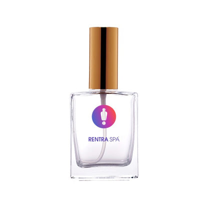 50ml Rectangular Glass Bottle + Metal Lotion Pump + Metal Cap