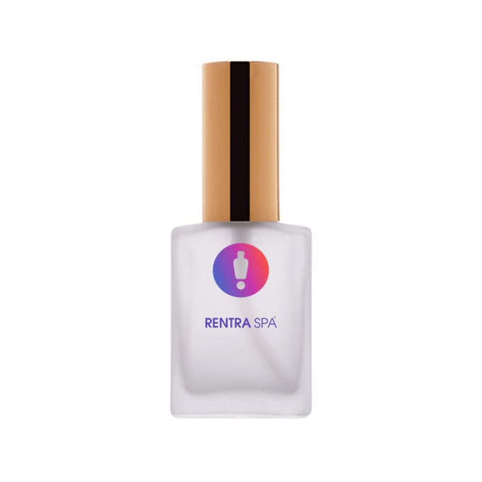 30ml Rectangular Frosted Glass Bottle + Metal Lotion Pump + Metal Cap