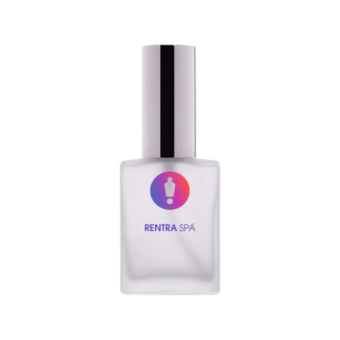 30ml Rectangular Frosted Glass Bottle + Metal Lotion Pump + Metal Cap