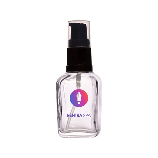 18mm Imported Empty 30ml Square Clear Glass Bottle + Closure