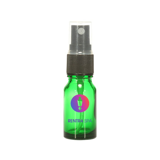 10ml Green Glass Bottle with Spray Pump