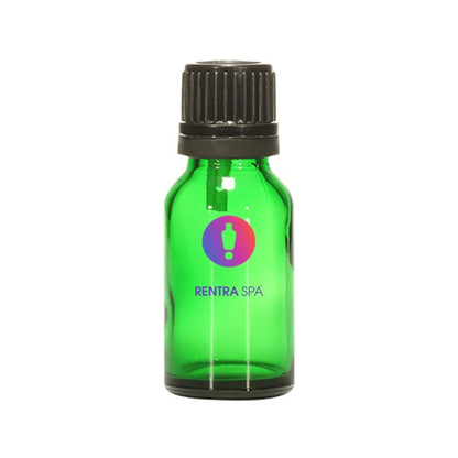 18mm Imported Empty 15ml Round Green Euro Dropper Bottle & Plastic Cap