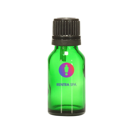 18mm Imported Empty 15ml Round Green Euro Dropper Bottle & Plastic Cap