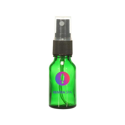 15ml Green Glass Bottle with Spray Pump