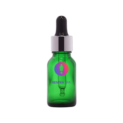 18mm Imported Empty 15ml Round Green Glass Dropper Bottle