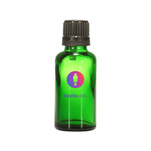 18mm Imported Empty 30ml Round Green Euro Dropper Bottle & Plastic Cap