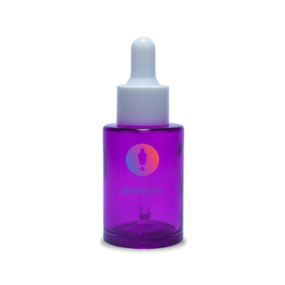 30ml Painted Glass Bottles + White Dropper Set