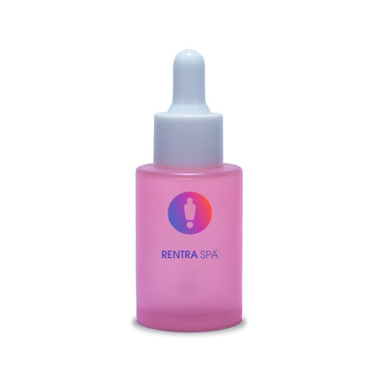 30ml Painted Glass Bottles + White Dropper Set
