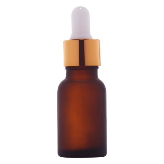10ml Amber Frosted Glass Dropper Bottle