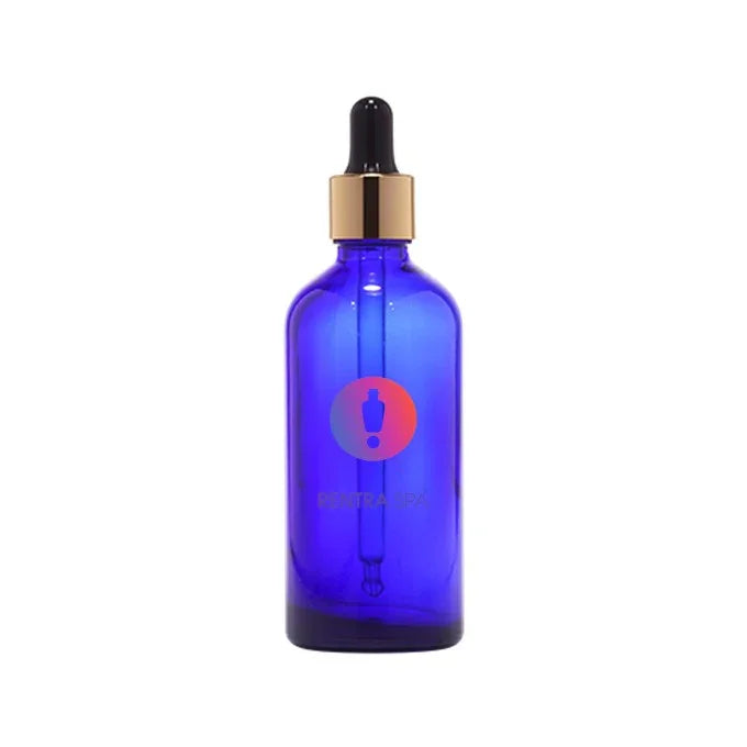 100ml Blue Glass Dropper Bottle