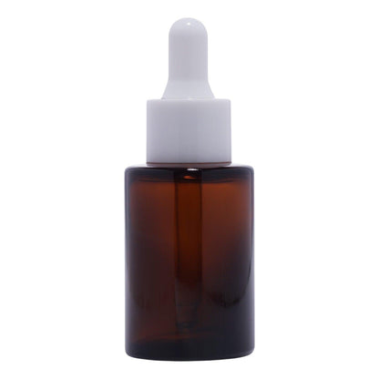 20mm Flat Neck Imported Empty 30ml Amber Round Glass Dropper Bottle - Rentra S.P.A™