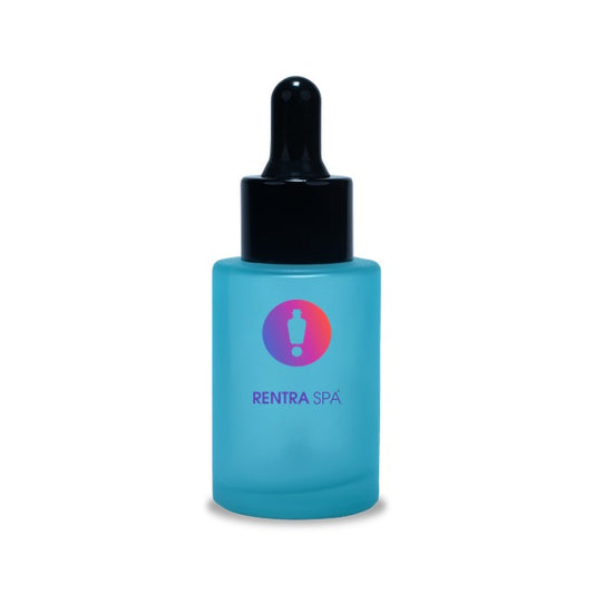 30ml Painted Glass Bottles + Black Dropper Set