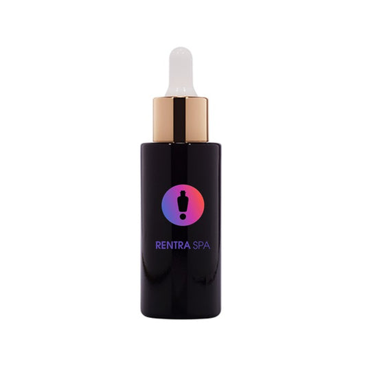 50ml Black Glass Dropper Bottle (Flat Shoulder)