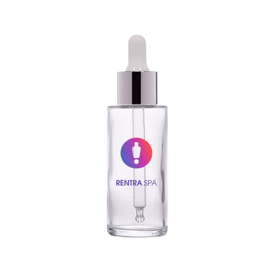 50ml Clear Glass Dropper Bottle (Flat Shoulder)