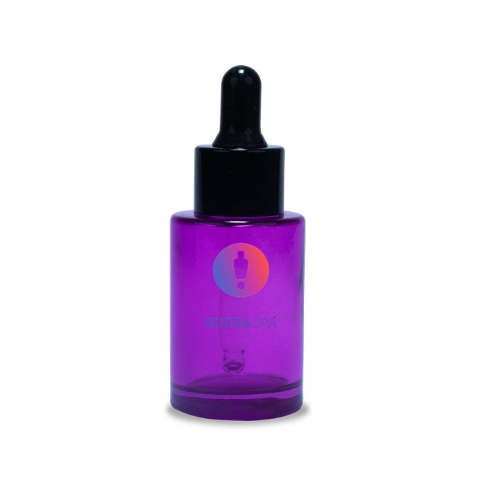 30ml Painted Glass Bottles + Black Dropper Set
