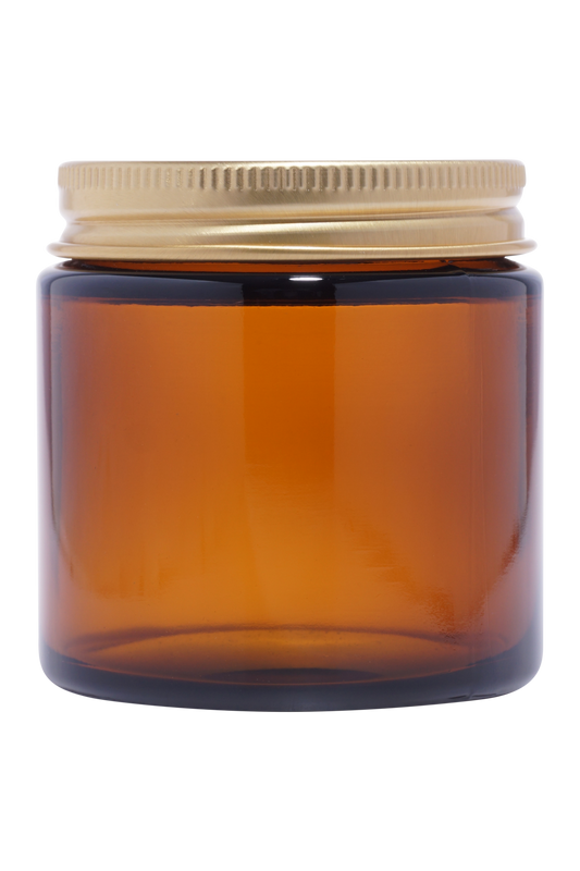 Amber Glass Jars with Lid 100g