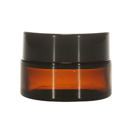 Imported Empty 10g Amber Glass Jars with Lid - Rentra S.P.A™