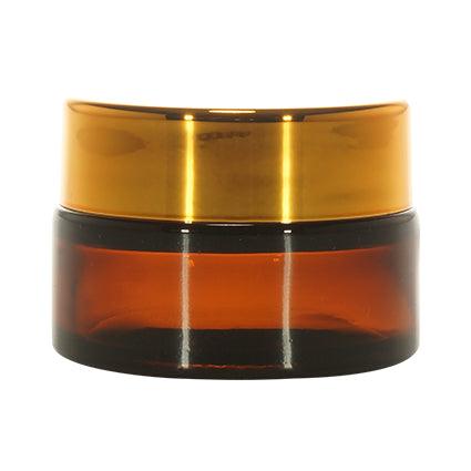 Imported Empty 15g Amber Glass Jars with Lid - Rentra S.P.A™