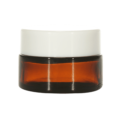 Imported Empty 10g Amber Glass Jars with Lid - Rentra S.P.A™