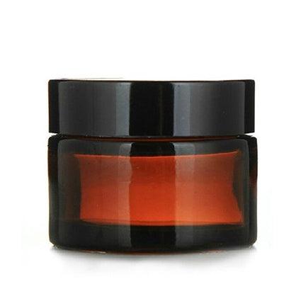 Imported Empty 50g Amber Glass Jars with Lid - Rentra S.P.A™