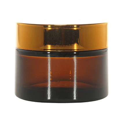 Imported Empty 30g Amber Glass Jars with Lid - Rentra S.P.A™