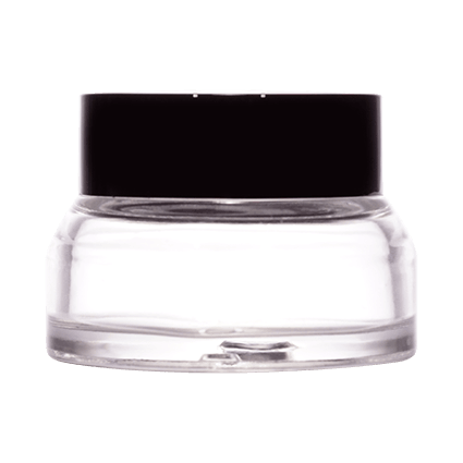 Imported Empty 15g Clear Slope Neck Glass Jars with Lid - Rentra S.P.A™