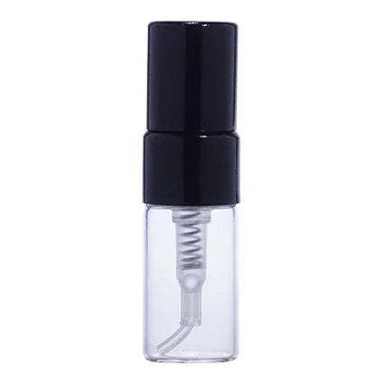 2ml Borosilicate Glass Vials + Black Plastic Mist Spray Pump