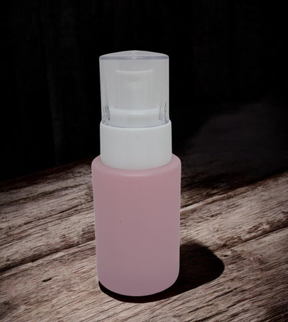 20mm Imported Empty 30ml Flat Neck Round Painted Glass Bottle + T2 Spray Pump - Rentra S.P.A™