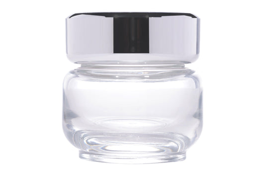 C60 - Imported Empty Premium Clear Glass Jars with Lid & Wad - Rentra S.P.A™