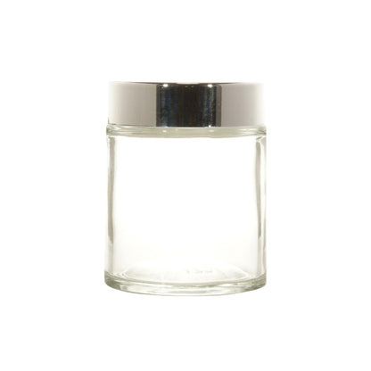 Imported Empty 100g Clear Glass Jars with Lid