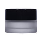 Imported Empty 5g Clear Frosted Glass Jars with Lid Black