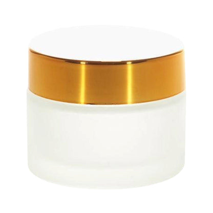 Imported Empty 15g Clear Frosted Glass Jars with Lid