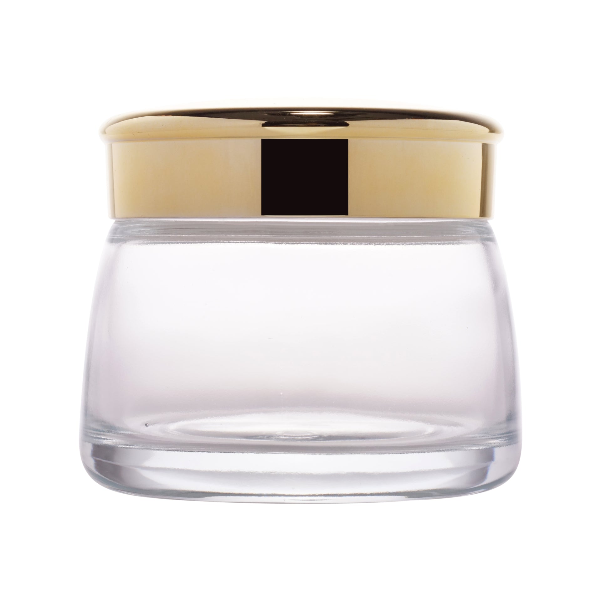 Rentra S.P.A™ - Empty 100g Clear Gourd Shaped Glass Jar with Gold Lid