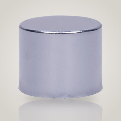 18mm silver metal full cap for euro dropper bottles