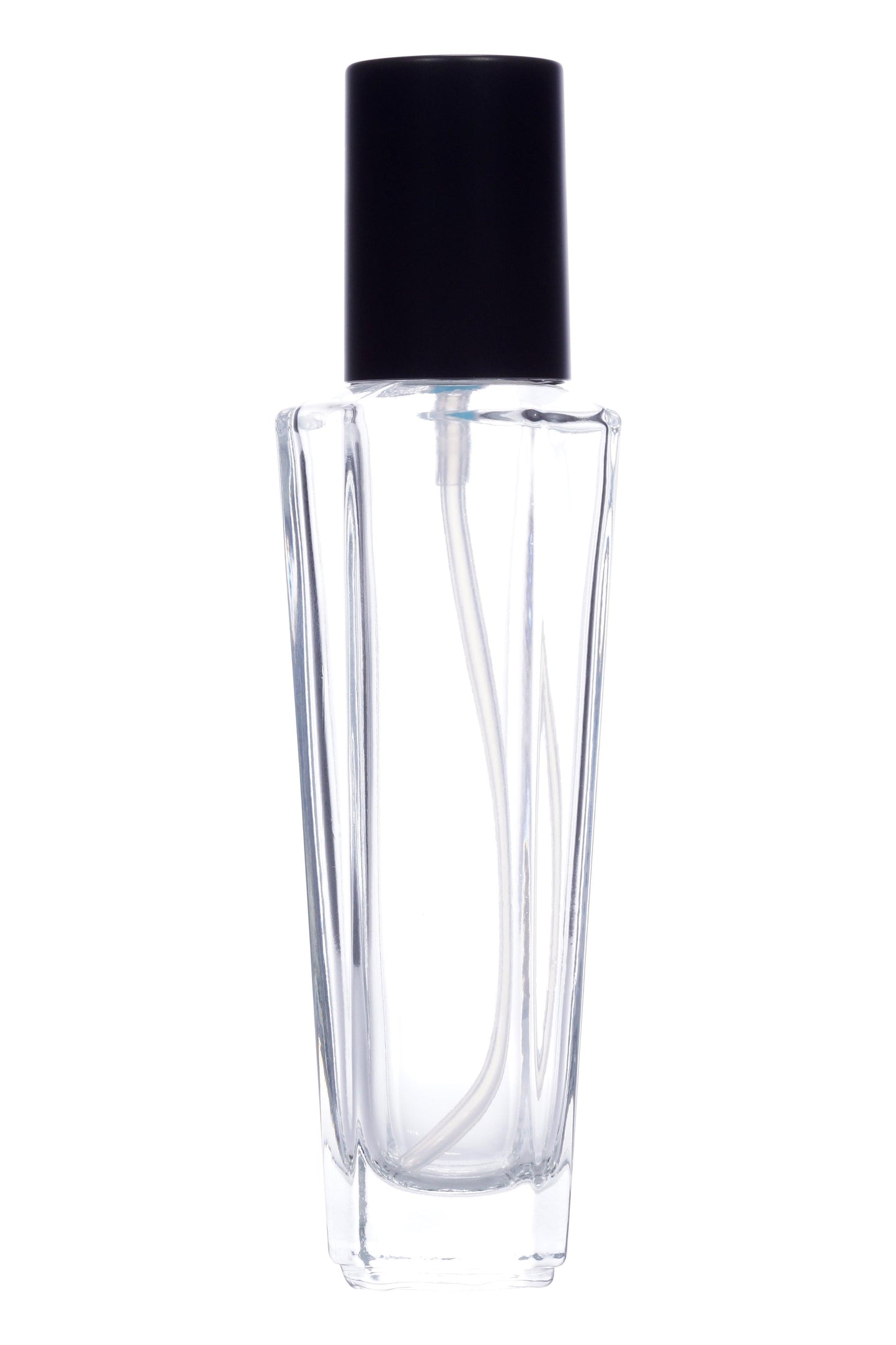 C03 - Imported Empty Premium Octagonal Clear Glass Bottles with Lotion Pump - Rentra S.P.A™