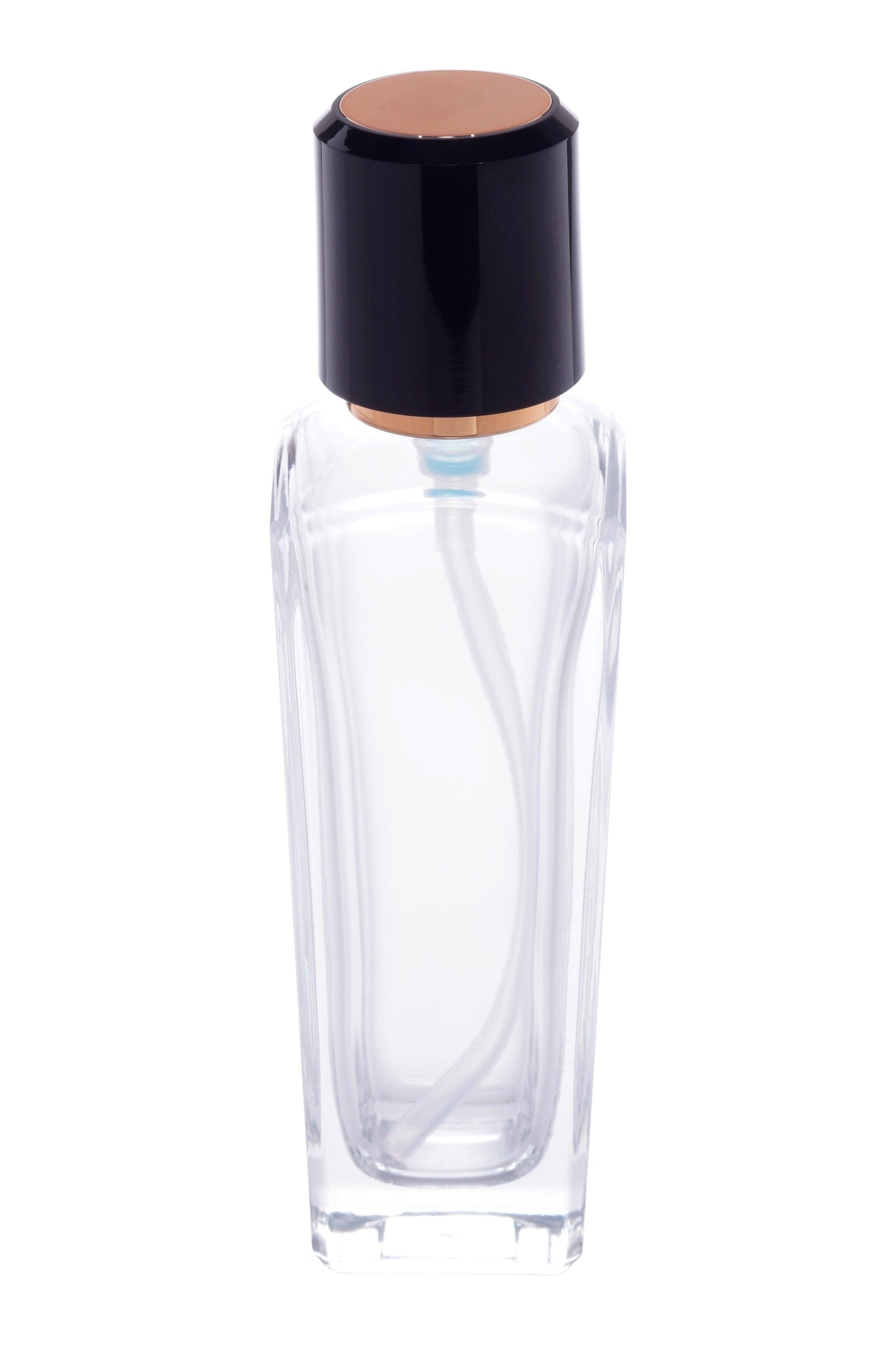C42 - Imported Empty Premium Clear Glass Bottles with Lotion Pump & Double Toned Lid - Rentra S.P.A™