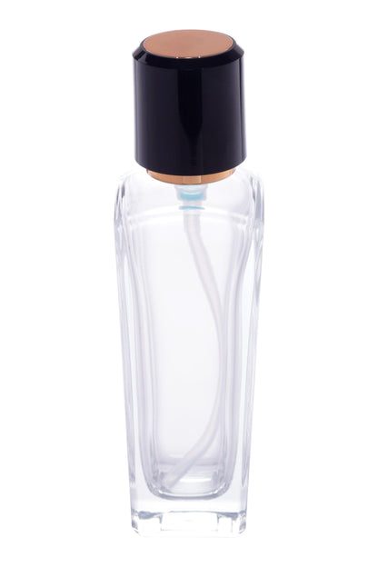 C42 - Imported Empty Premium Clear Glass Bottles with Lotion Pump & Double Toned Lid - Rentra S.P.A™