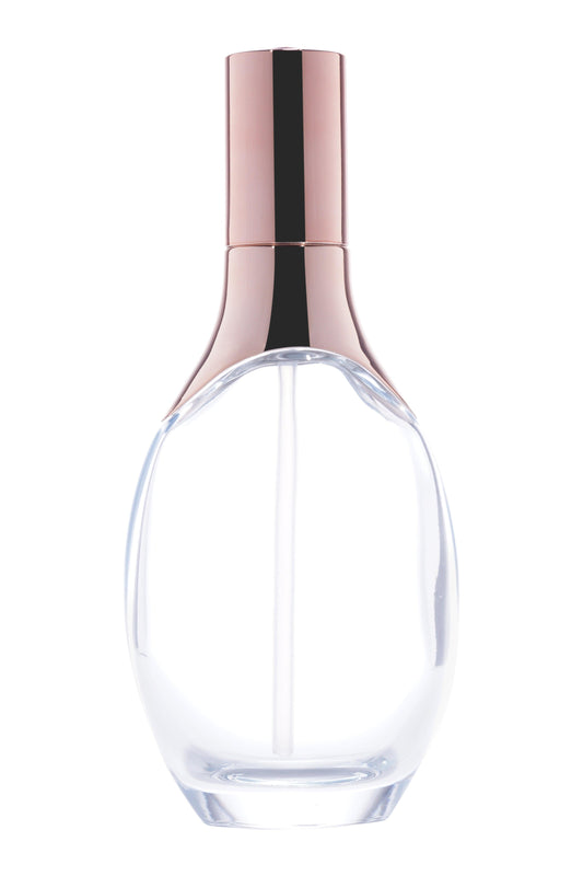 C46 - Imported Empty Premium Decanter Shaped Clear Lotion Glass Bottles - Rentra S.P.A™