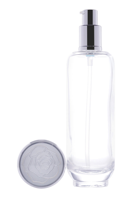 C60 - Imported Empty Premium Clear Glass Glass Bottles - Screw Cap & Lotion Pump Options - Rentra S.P.A™