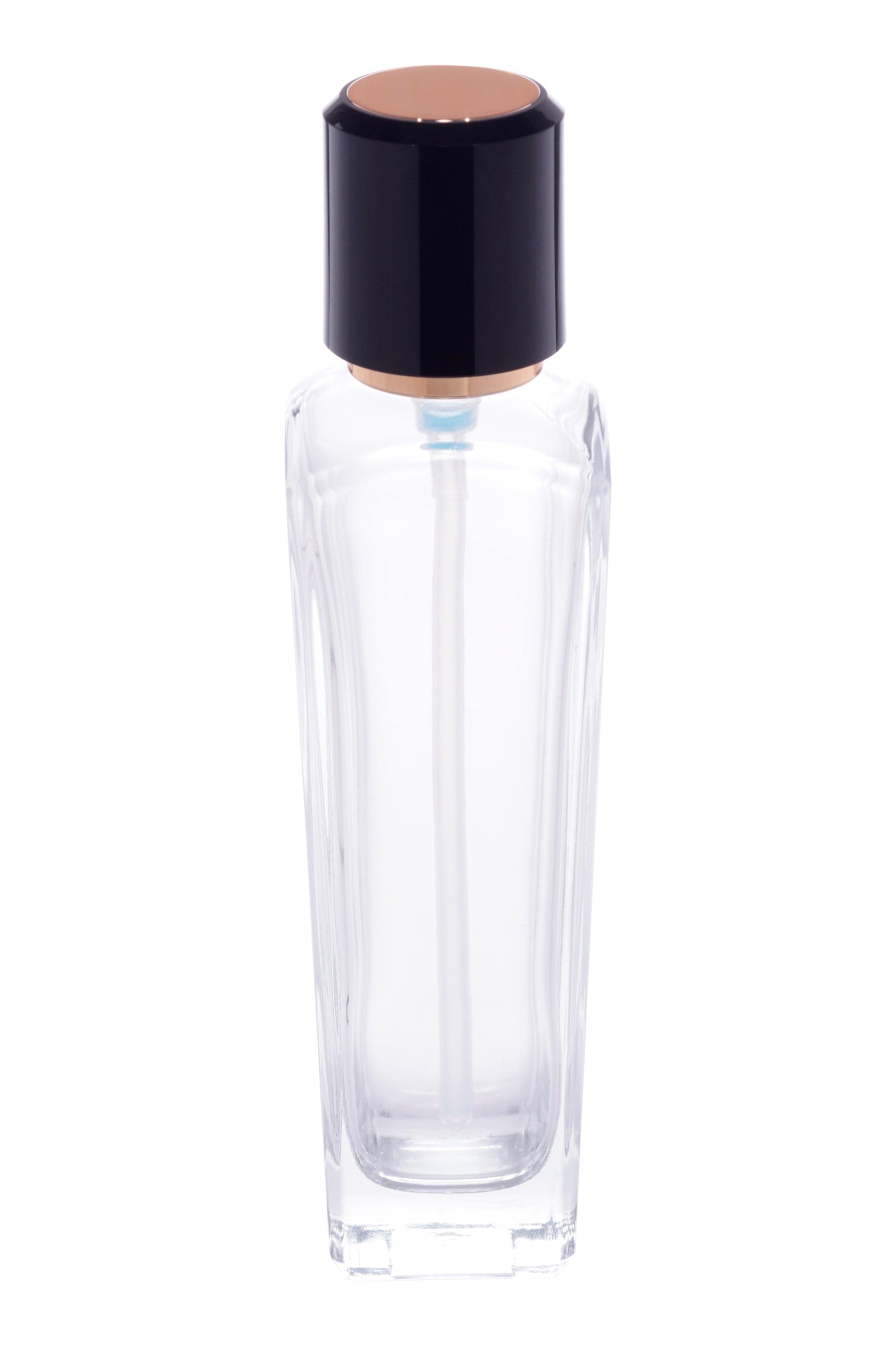 C42 - Imported Empty Premium Clear Glass Bottles with Lotion Pump & Double Toned Lid - Rentra S.P.A™
