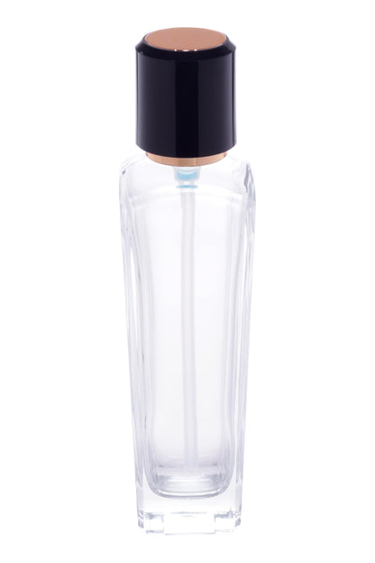 C42 - Imported Empty Premium Clear Glass Bottles with Lotion Pump & Double Toned Lid - Rentra S.P.A™