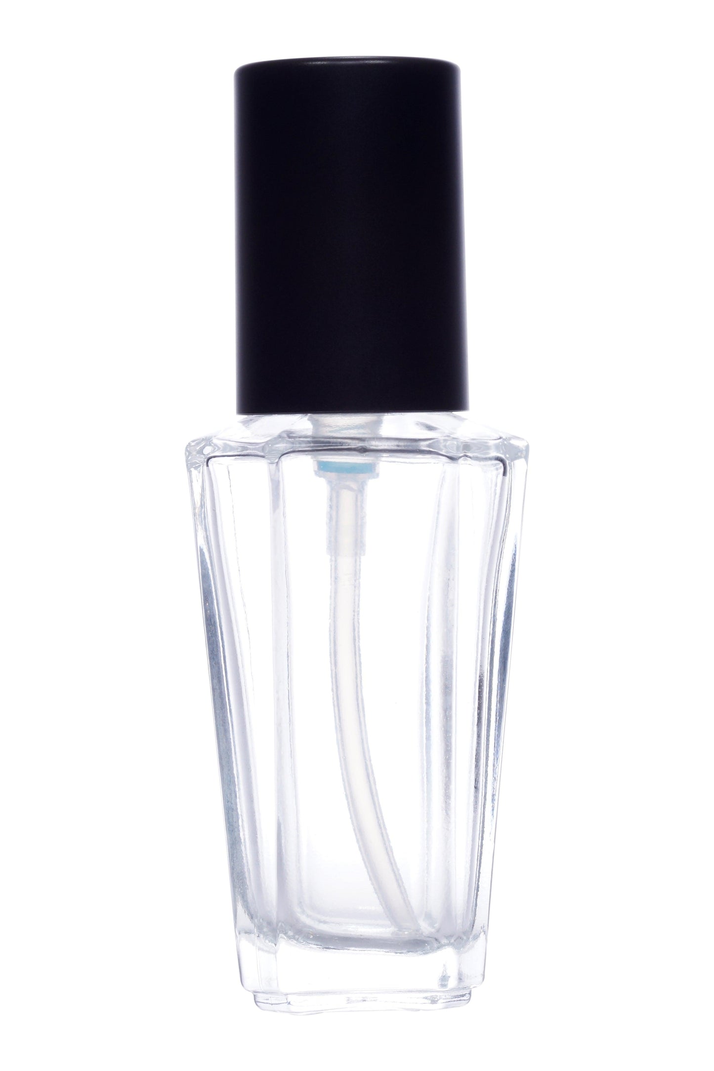 C03 - Imported Empty Premium Octagonal Clear Glass Bottles with Lotion Pump - Rentra S.P.A™