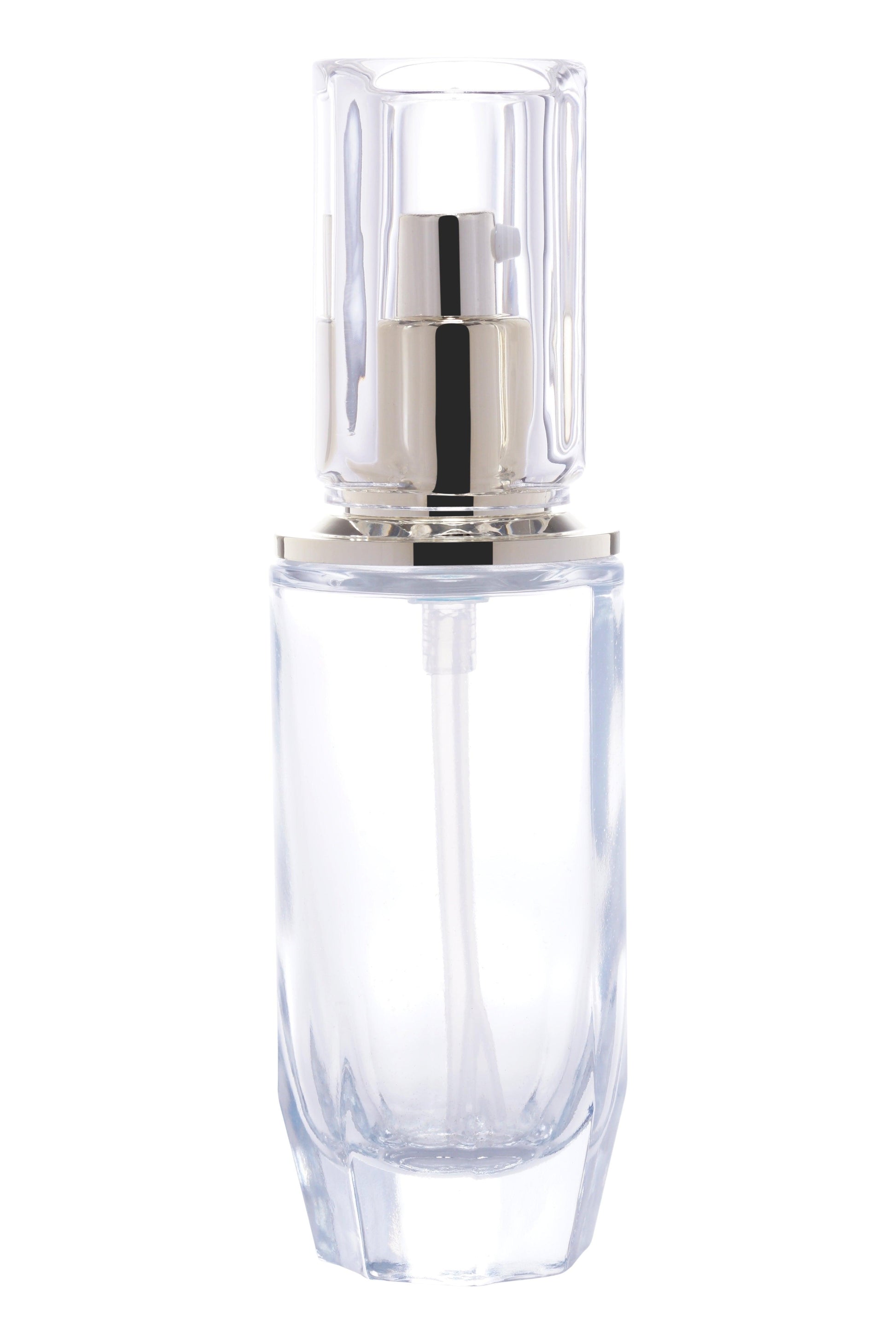 C36 - Imported Empty Premium Lotion Clear Glass Bottles - Rentra S.P.A™