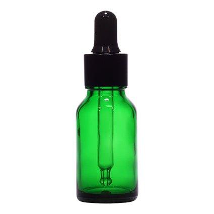 18mm Imported Empty 15ml Round Green Glass Dropper Bottle - Rentra S.P.A™