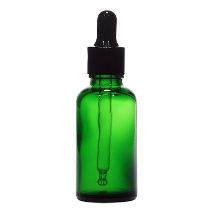 18mm Imported Empty 30ml Round Green Glass Dropper Bottle - Rentra S.P.A™