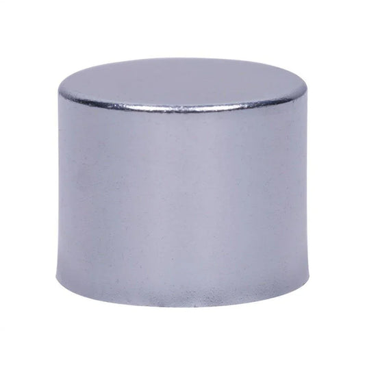 Glossy silver 18mm Euro dropper cap for cosmetic glass bottle packaging