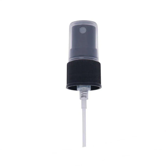 18mm cosmetic spray pump with clear cap for glass bottle packaging