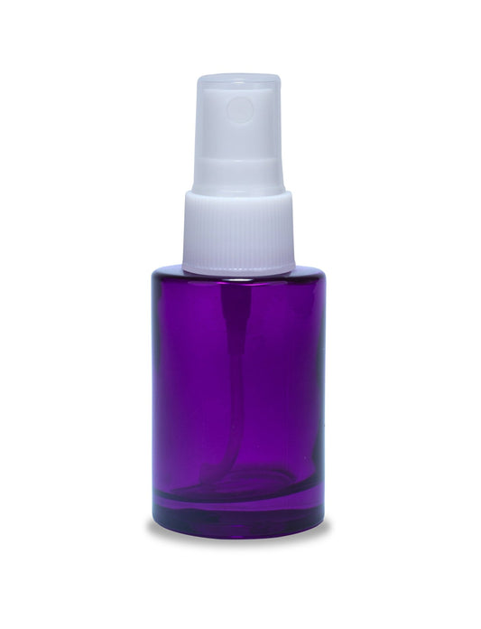Rentra S.P.A 30ml Flat Neck Painted Glass Bottle + Spray Pump - Cosmetic Containers