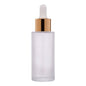 Rentra S.P.A 50ml Flat Neck Round Glass Bottle + Glass Dropper - Cosmetic Containers